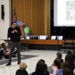 Sam Drazin, an internationally recognized educator and founder of Changing Perspectives, held an assembly for first and second grade students at Harrington Elementary School in Chelmsford on Monday, January 12, 2026.