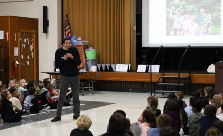 Sam Drazin, an internationally recognized educator and founder of Changing Perspectives, held an assembly for first and second grade students at Harrington Elementary School in Chelmsford on Monday, January 12, 2026.