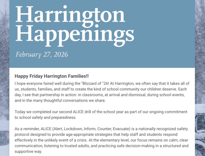 Harrington Happenings - February 27, 2026