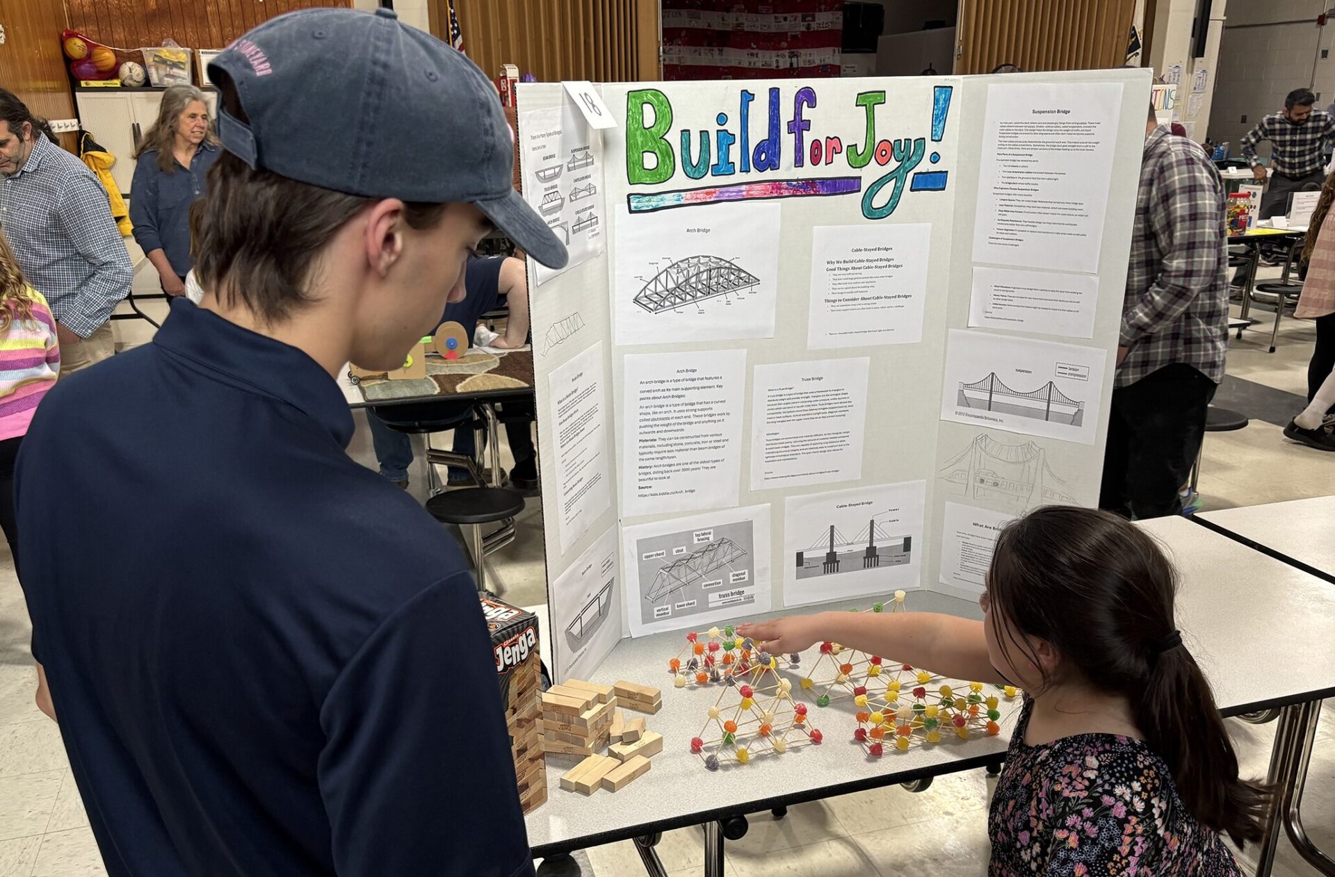 One of the projects featured at the Harrington Elementary School STEAM Fair on Monday, April 14, 2026.