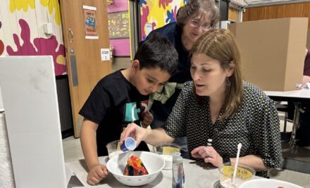 One of the projects featured at the Harrington Elementary School STEAM Fair on Monday, April 14, 2026.