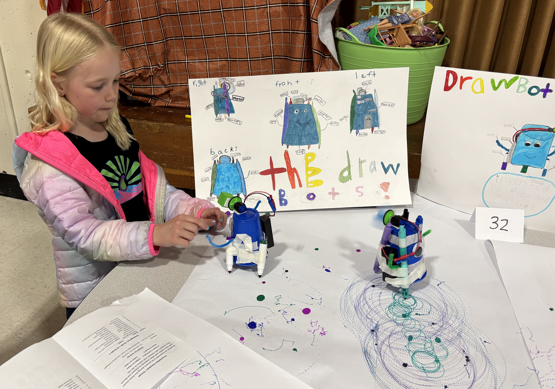 One of the projects featured at the Harrington Elementary School STEAM Fair on Monday, April 14, 2026.