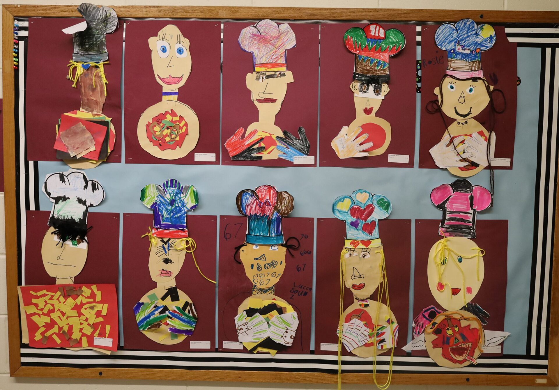 Student artwork featured during the Harrington Elementary School Celebration of the Arts on Wednesday, May 27, 2026.