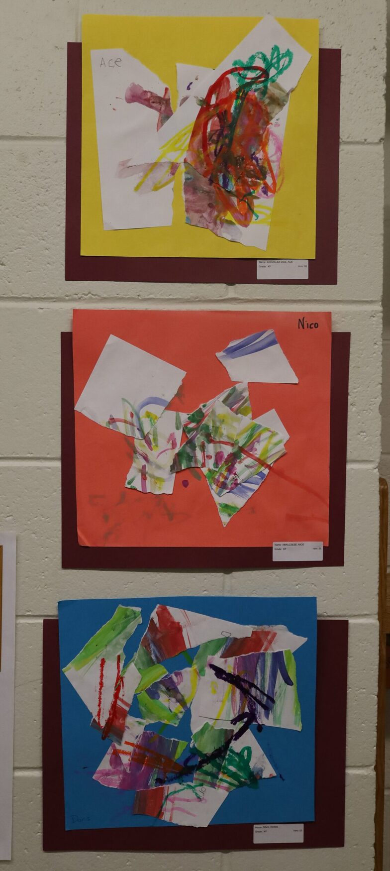 Student artwork featured during the Harrington Elementary School Celebration of the Arts on Wednesday, May 27, 2026.