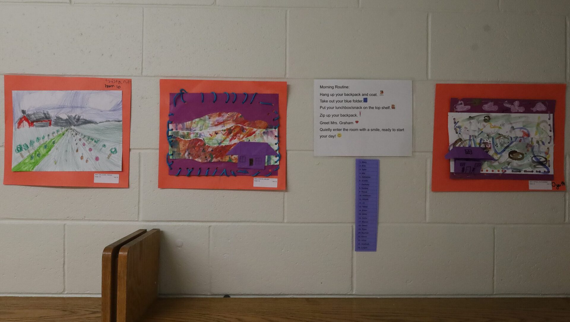 Student artwork featured during the Harrington Elementary School Celebration of the Arts on Wednesday, May 27, 2026.