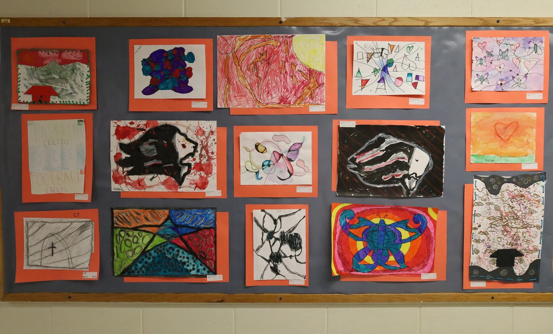 Student artwork featured during the Harrington Elementary School Celebration of the Arts on Wednesday, May 27, 2026.