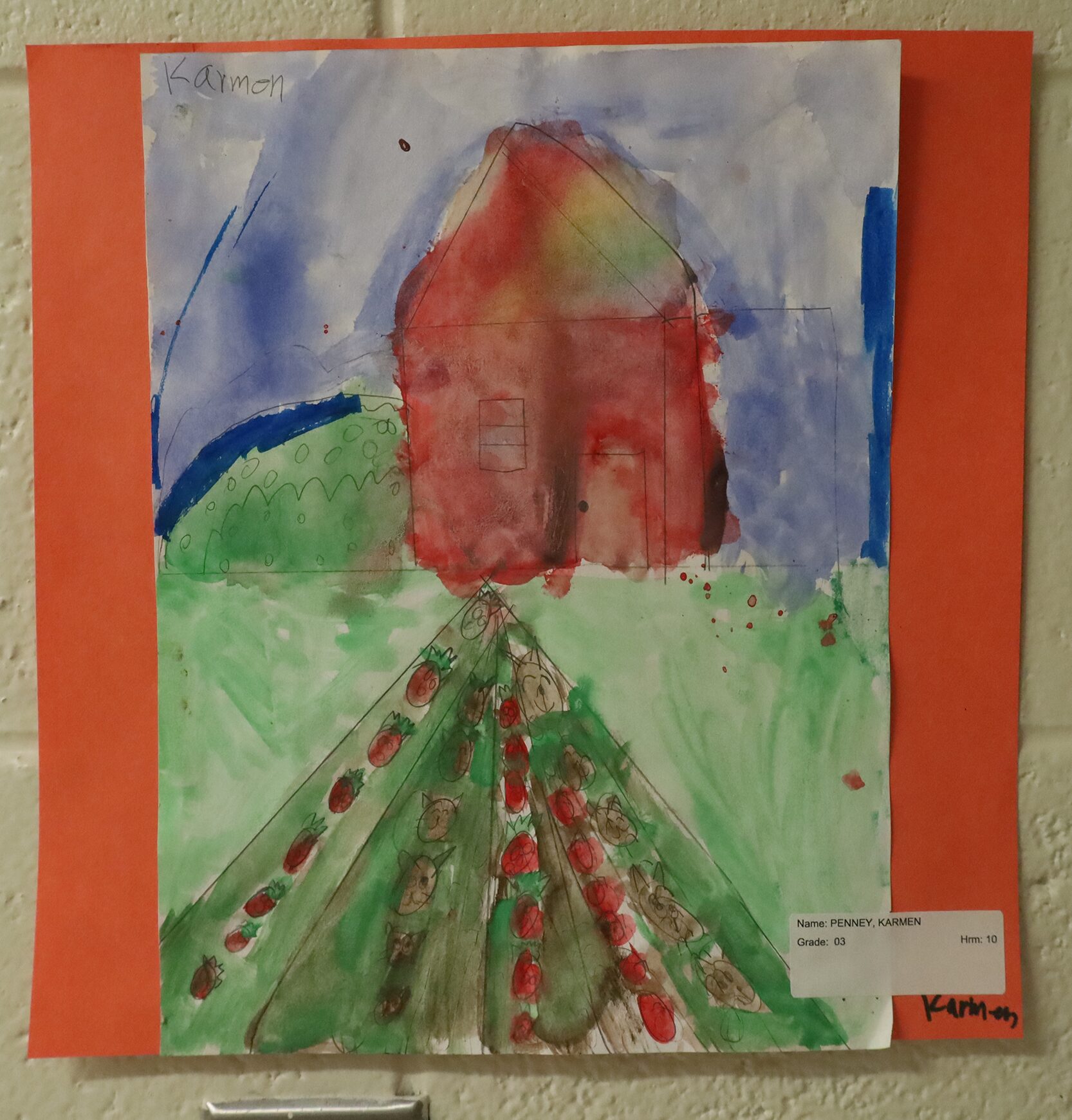 Student artwork featured during the Harrington Elementary School Celebration of the Arts on Wednesday, May 27, 2026.