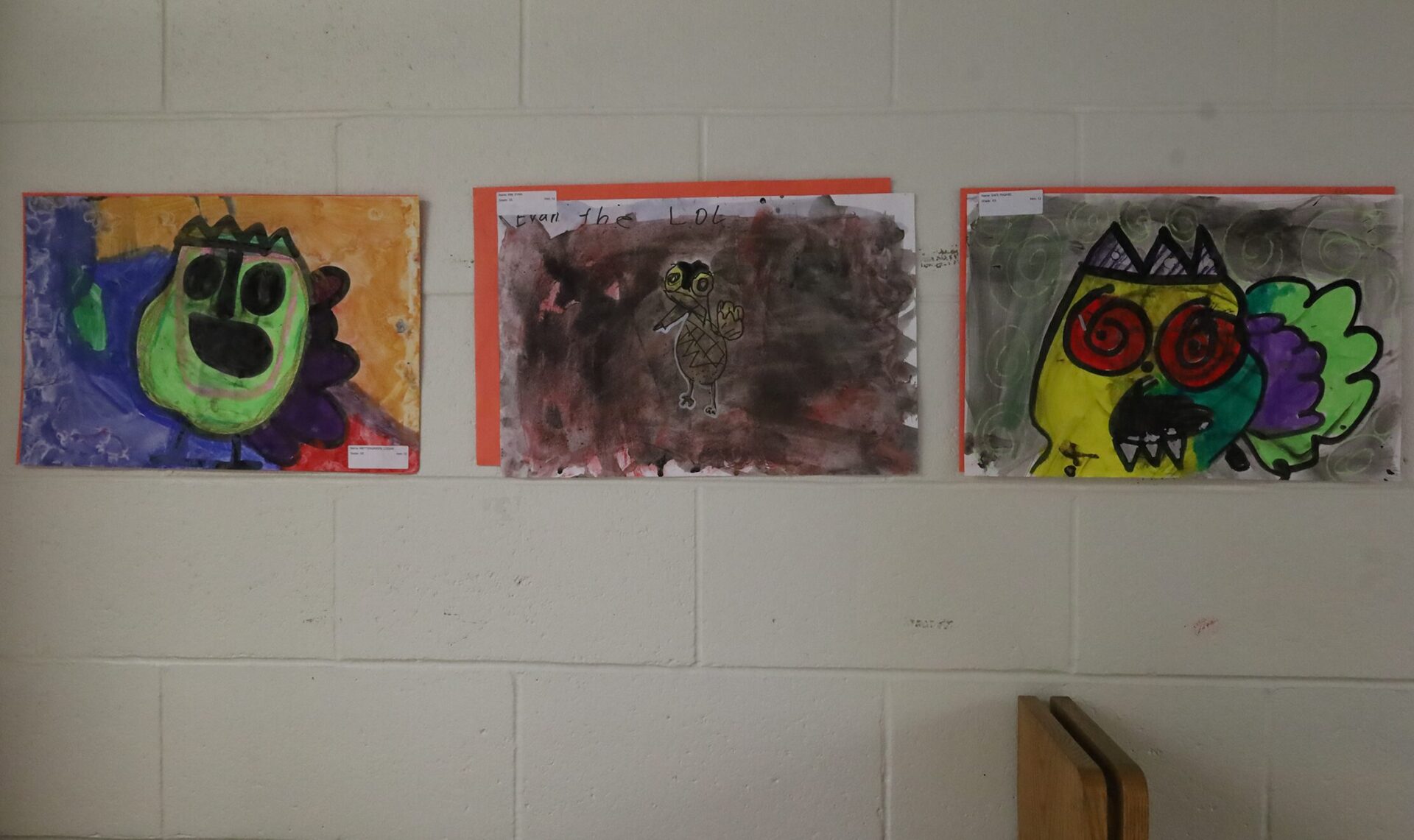 Student artwork featured during the Harrington Elementary School Celebration of the Arts on Wednesday, May 27, 2026.