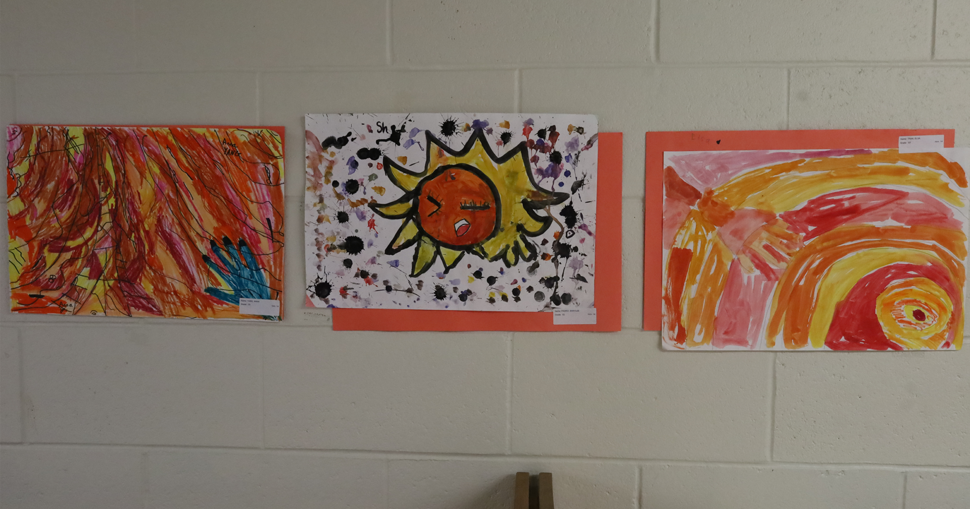 Student artwork featured during the Harrington Elementary School Celebration of the Arts on Wednesday, May 27, 2026.