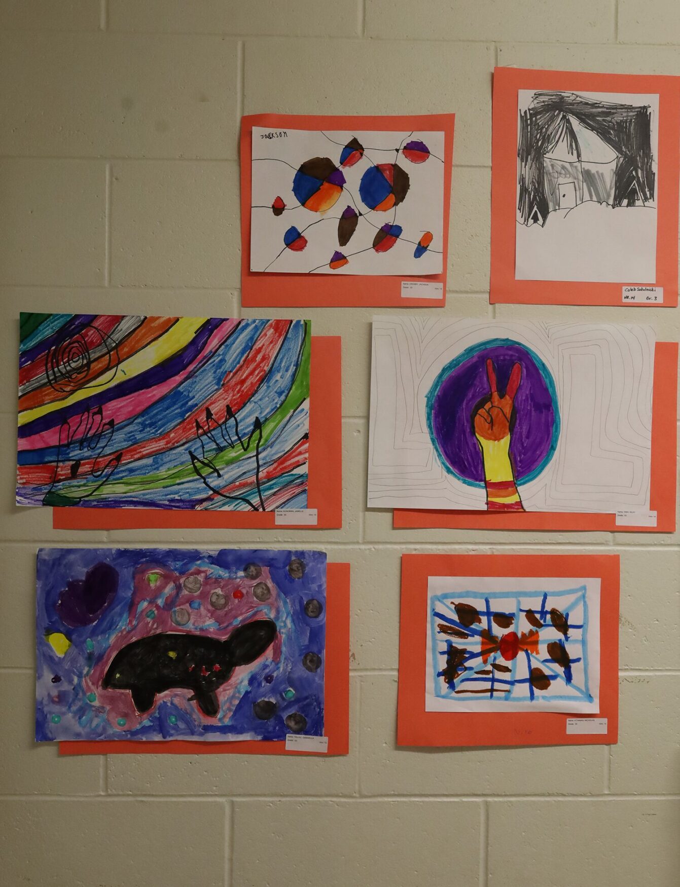 Student artwork featured during the Harrington Elementary School Celebration of the Arts on Wednesday, May 27, 2026.