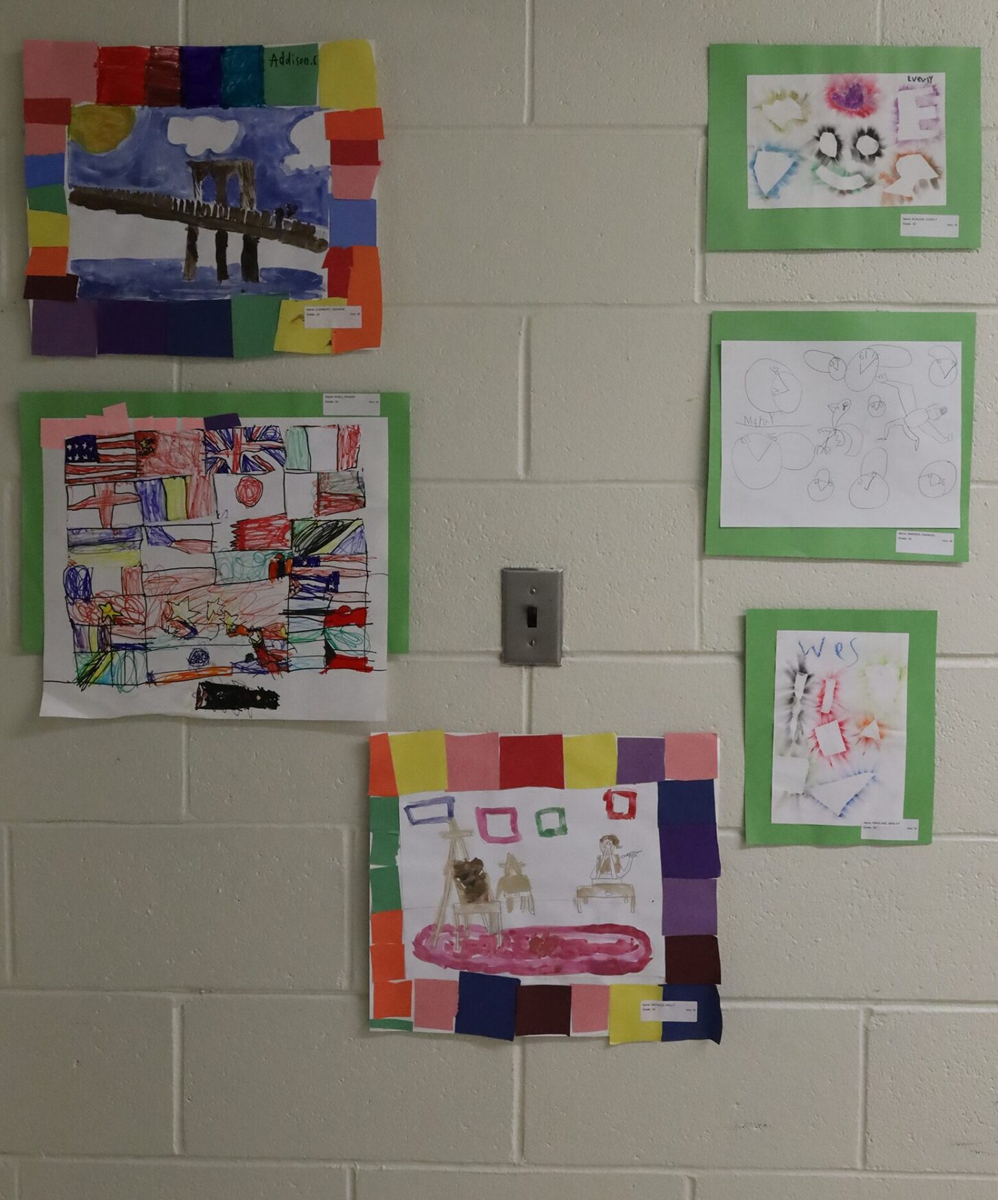 Student artwork featured during the Harrington Elementary School Celebration of the Arts on Wednesday, May 27, 2026.