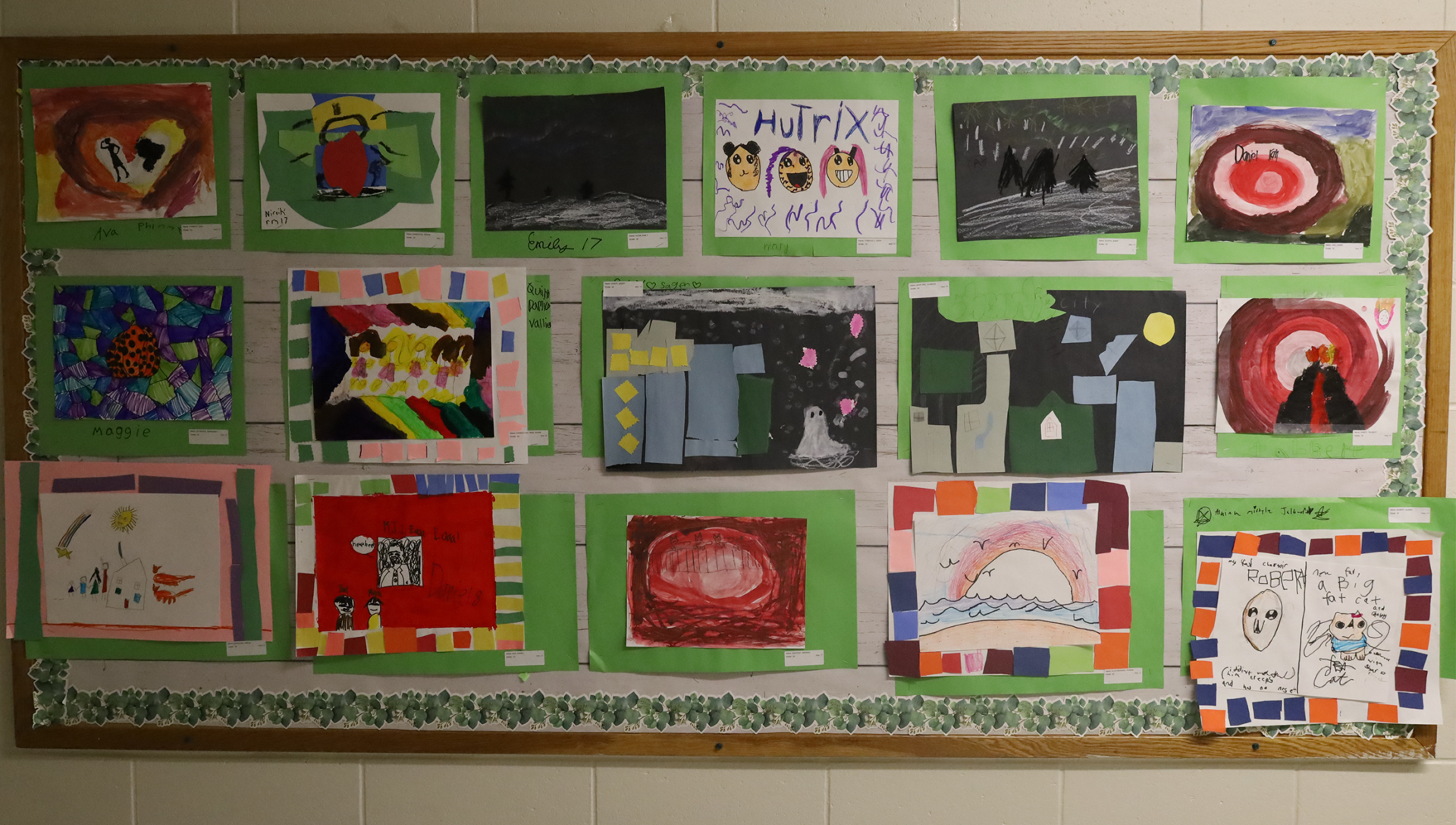 Student artwork featured during the Harrington Elementary School Celebration of the Arts on Wednesday, May 27, 2026.