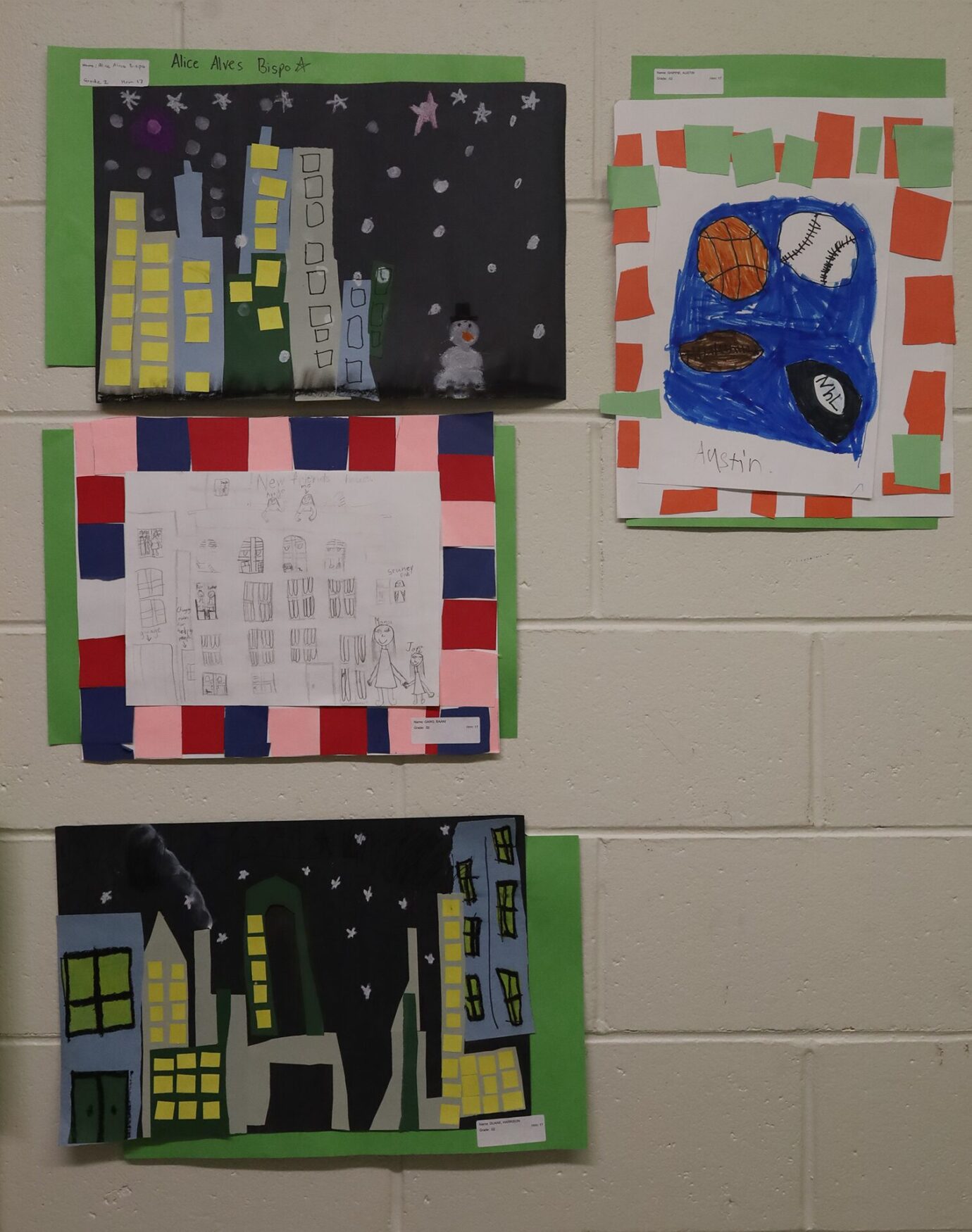 Student artwork featured during the Harrington Elementary School Celebration of the Arts on Wednesday, May 27, 2026.
