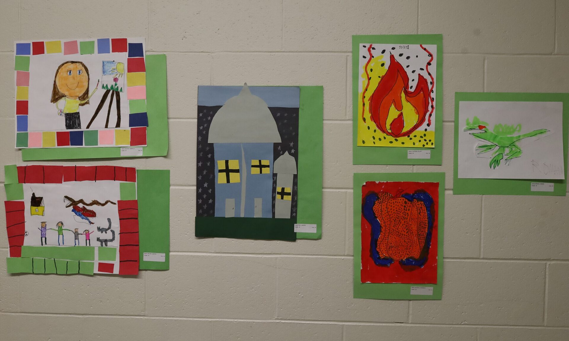 Student artwork featured during the Harrington Elementary School Celebration of the Arts on Wednesday, May 27, 2026.