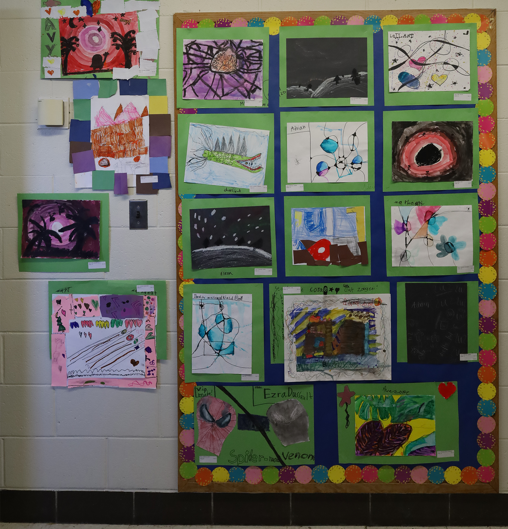 Student artwork featured during the Harrington Elementary School Celebration of the Arts on Wednesday, May 27, 2026.