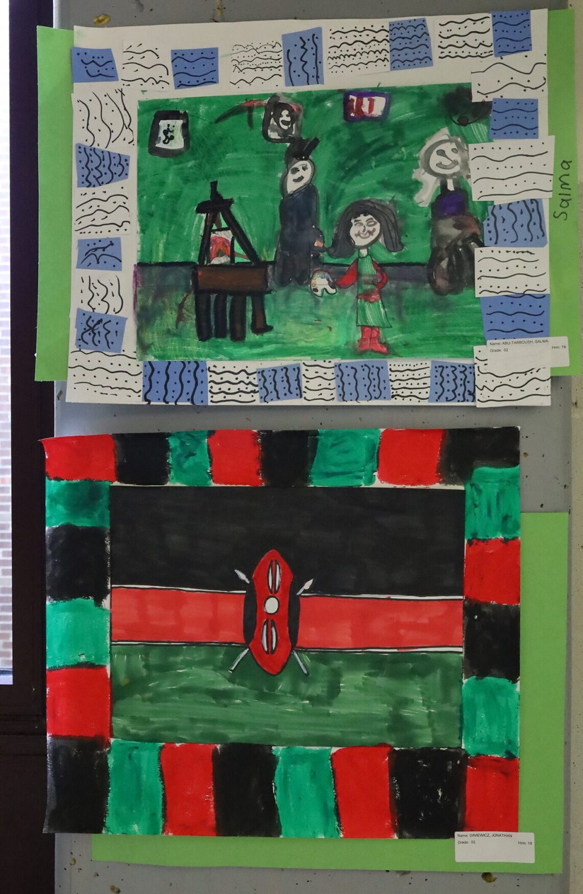 Student artwork featured during the Harrington Elementary School Celebration of the Arts on Wednesday, May 27, 2026.