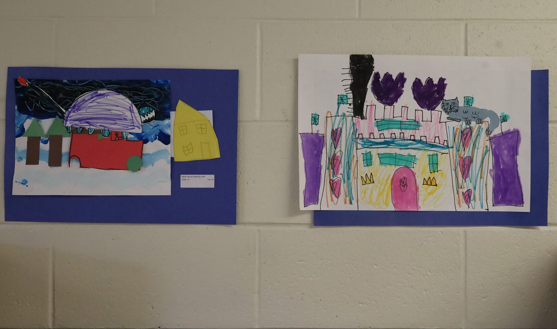 Student artwork featured during the Harrington Elementary School Celebration of the Arts on Wednesday, May 27, 2026.