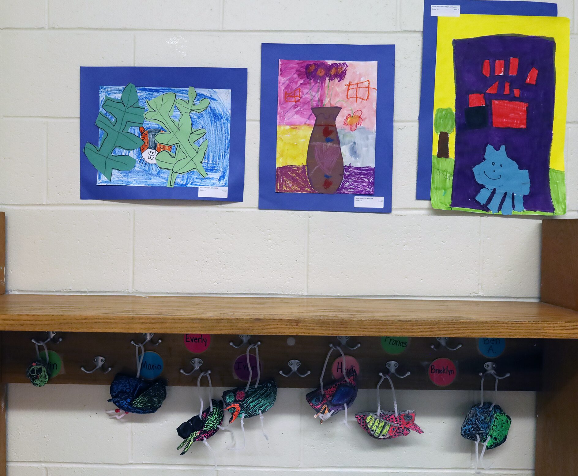 Student artwork featured during the Harrington Elementary School Celebration of the Arts on Wednesday, May 27, 2026.