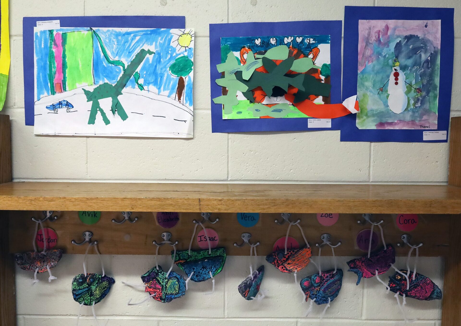 Student artwork featured during the Harrington Elementary School Celebration of the Arts on Wednesday, May 27, 2026.