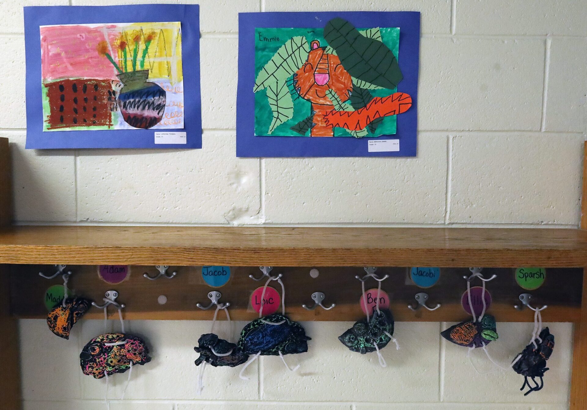 Student artwork featured during the Harrington Elementary School Celebration of the Arts on Wednesday, May 27, 2026.