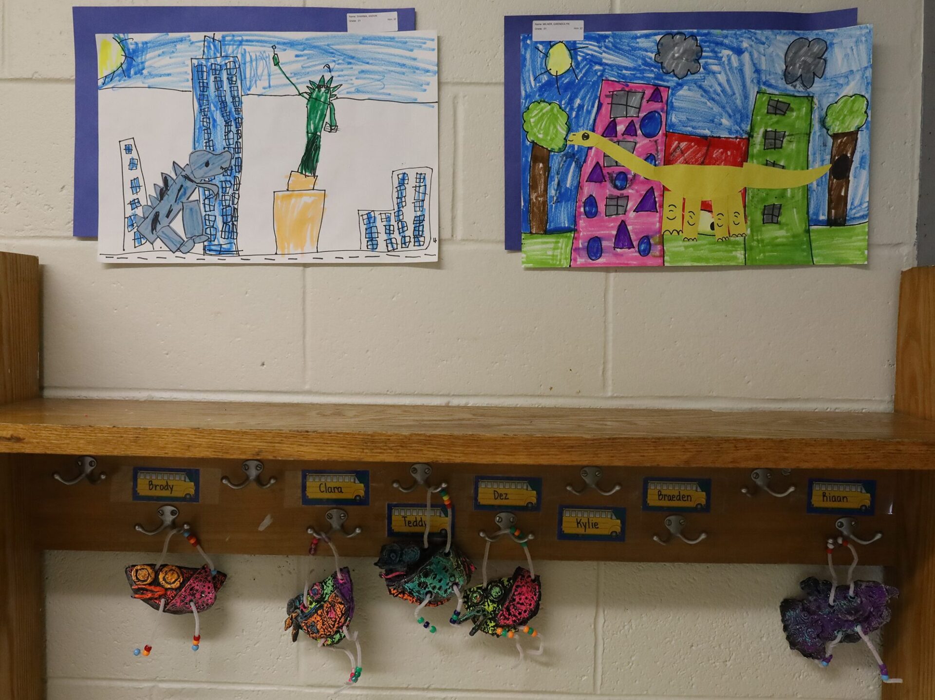 Student artwork featured during the Harrington Elementary School Celebration of the Arts on Wednesday, May 27, 2026.
