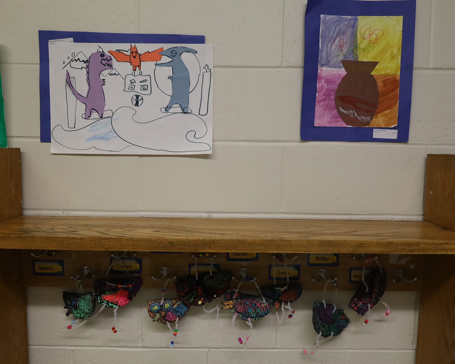 Student artwork featured during the Harrington Elementary School Celebration of the Arts on Wednesday, May 27, 2026.