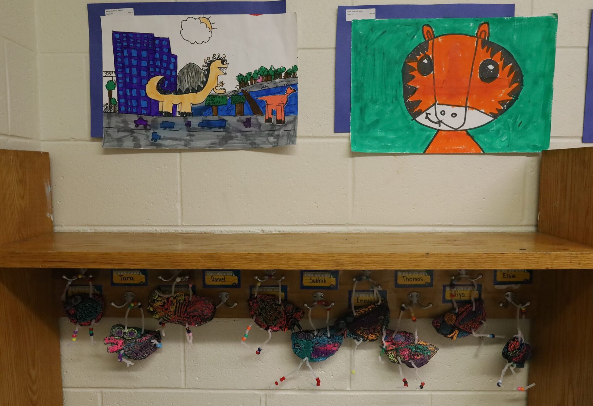 Student artwork featured during the Harrington Elementary School Celebration of the Arts on Wednesday, May 27, 2026.