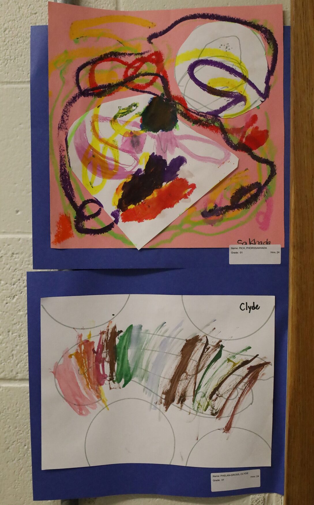 Student artwork featured during the Harrington Elementary School Celebration of the Arts on Wednesday, May 27, 2026.