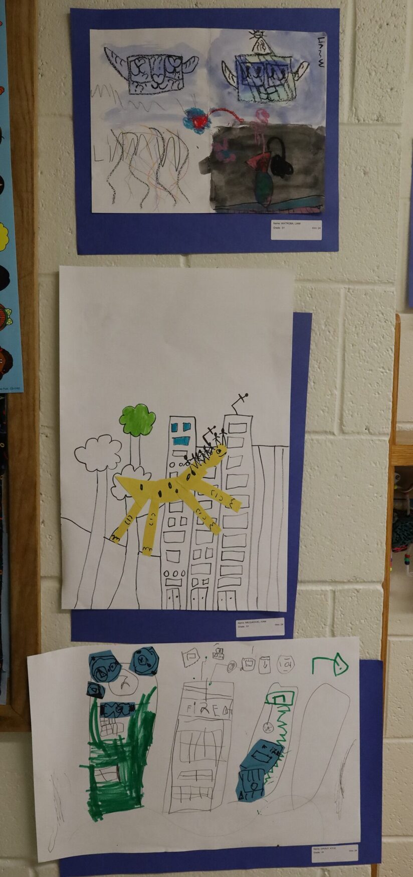 Student artwork featured during the Harrington Elementary School Celebration of the Arts on Wednesday, May 27, 2026.