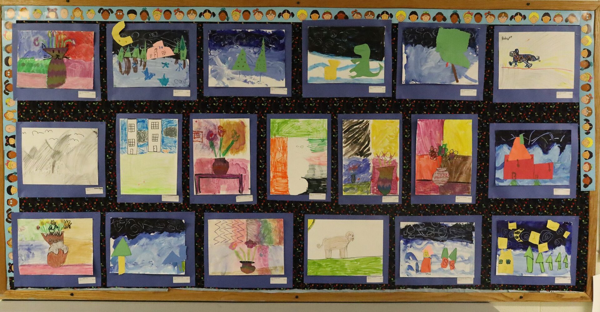 Student artwork featured during the Harrington Elementary School Celebration of the Arts on Wednesday, May 27, 2026.