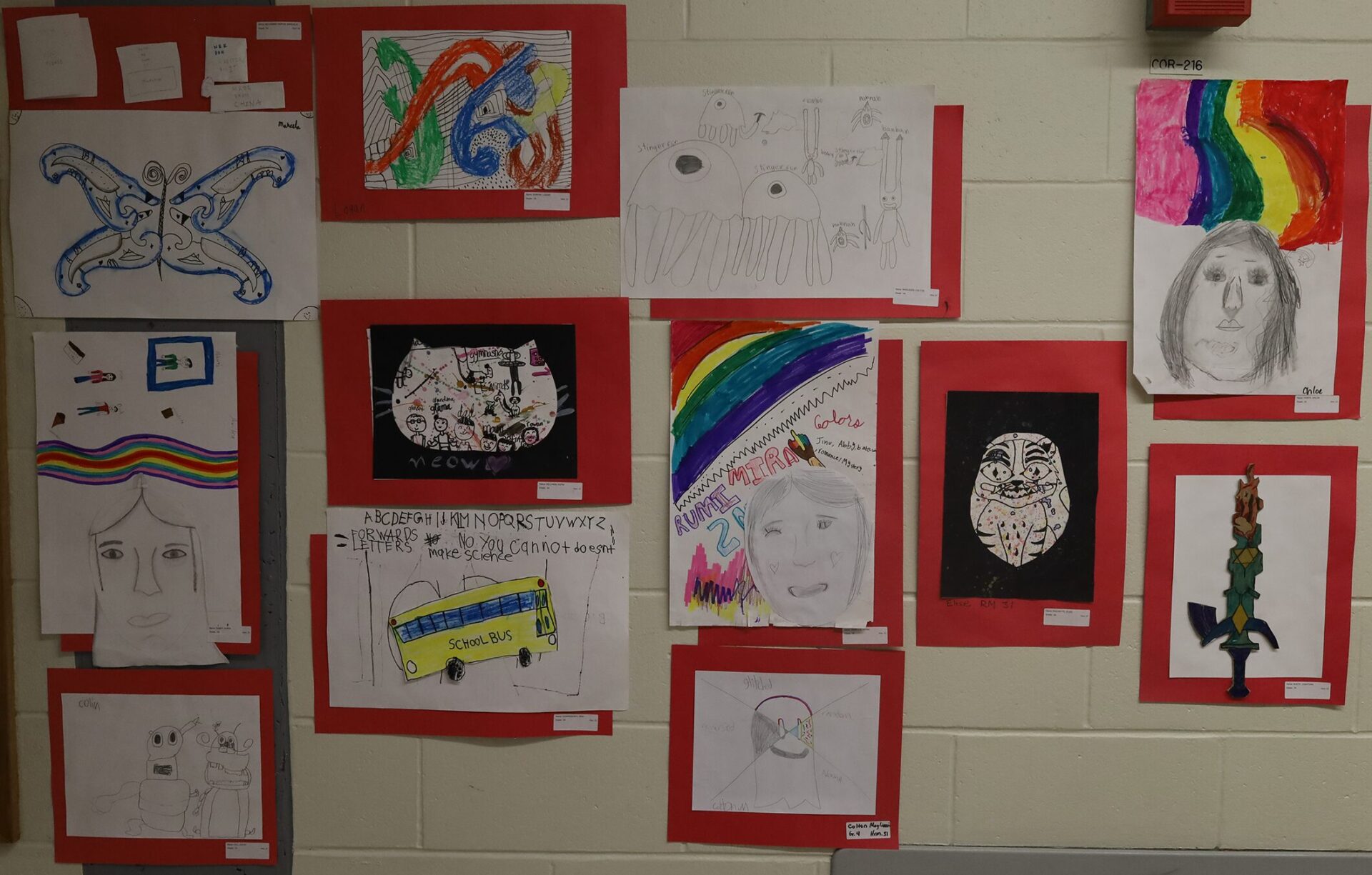 Student artwork featured during the Harrington Elementary School Celebration of the Arts on Wednesday, May 27, 2026.