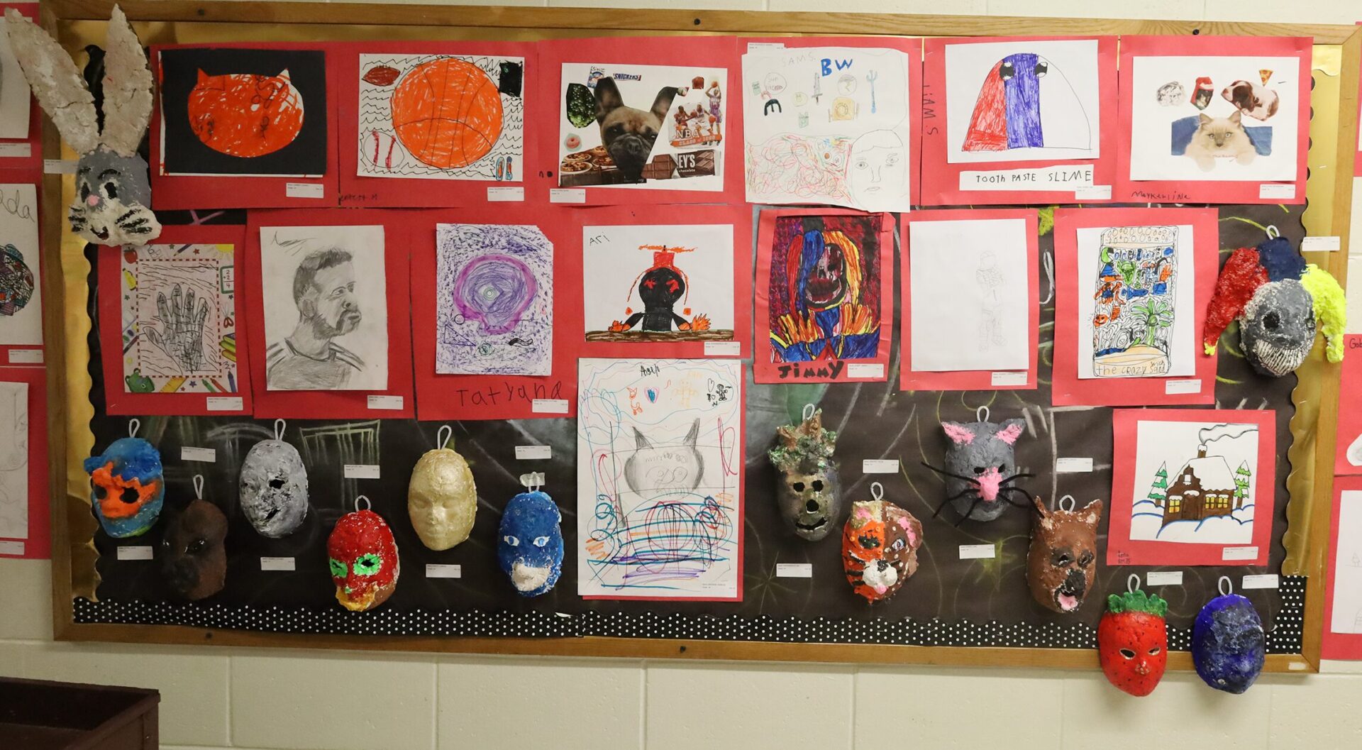 Student artwork featured during the Harrington Elementary School Celebration of the Arts on Wednesday, May 27, 2026.