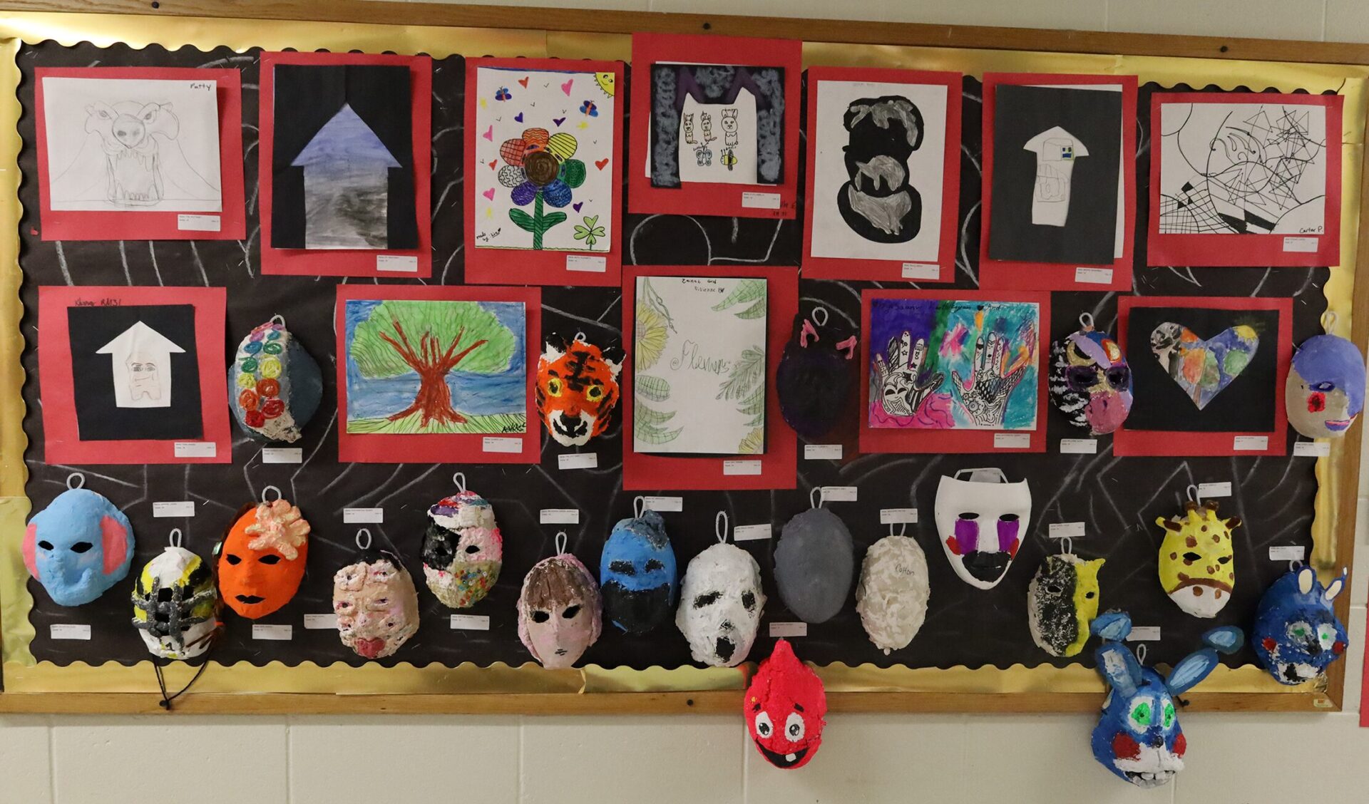 Student artwork featured during the Harrington Elementary School Celebration of the Arts on Wednesday, May 27, 2026.