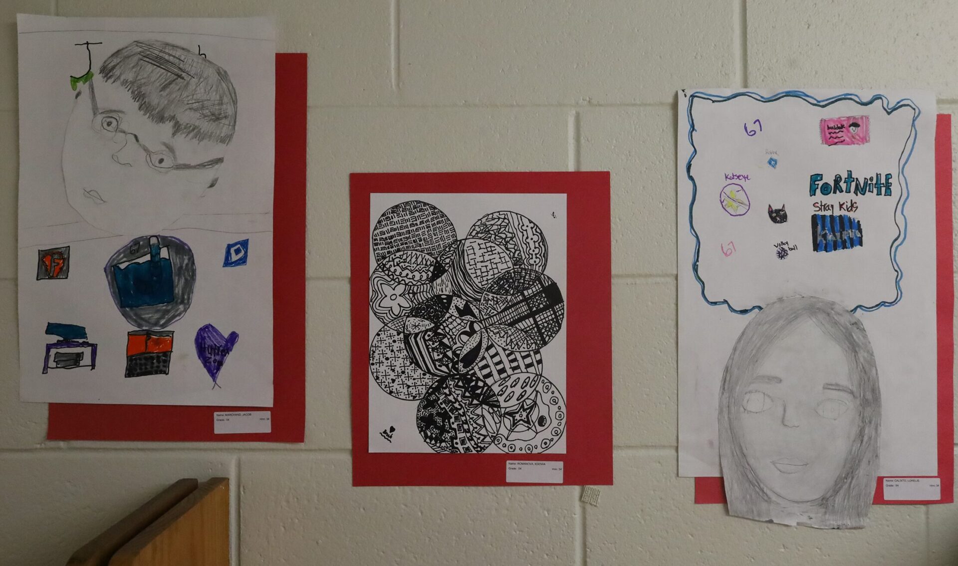 Student artwork featured during the Harrington Elementary School Celebration of the Arts on Wednesday, May 27, 2026.