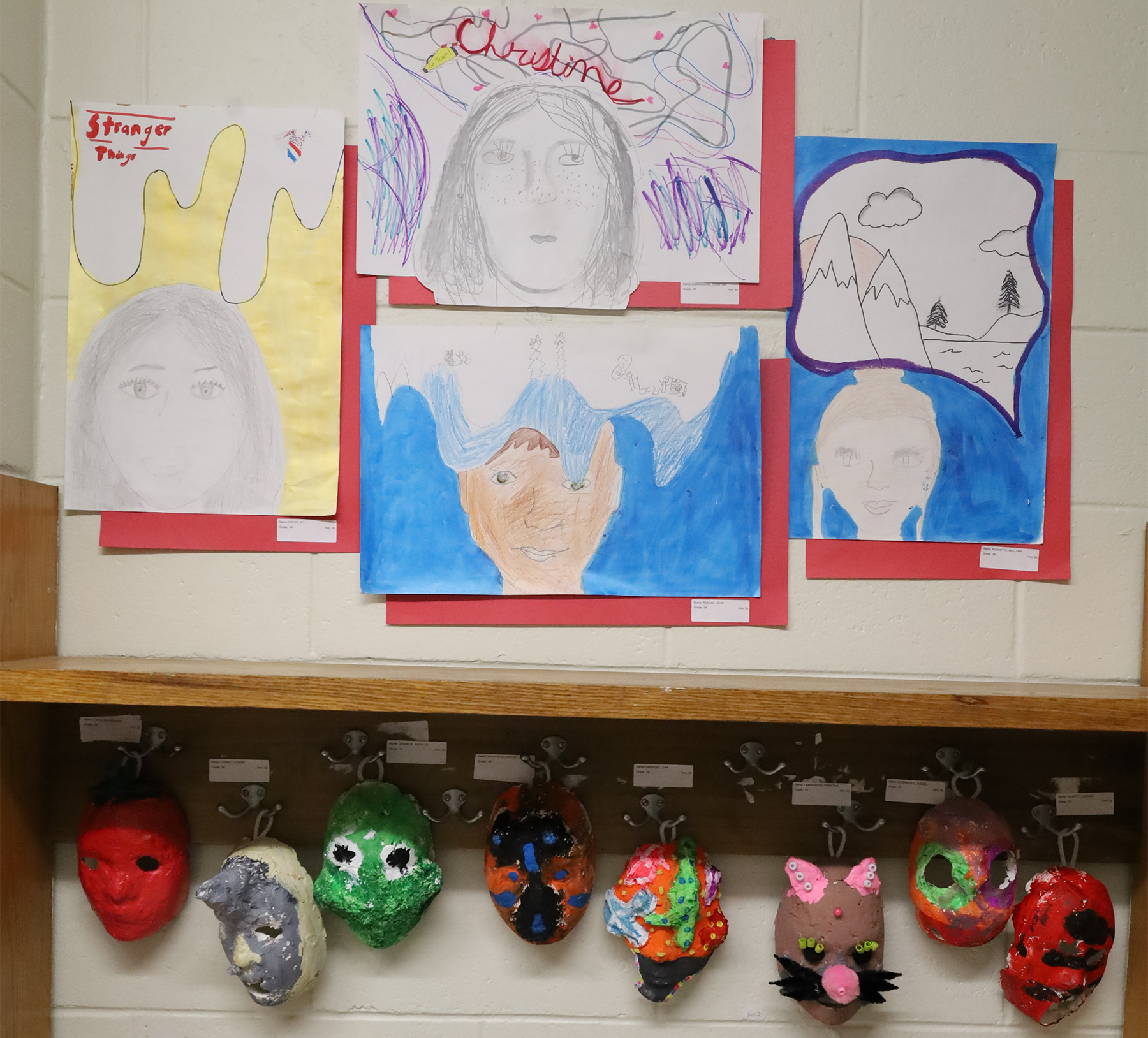 Student artwork featured during the Harrington Elementary School Celebration of the Arts on Wednesday, May 27, 2026.