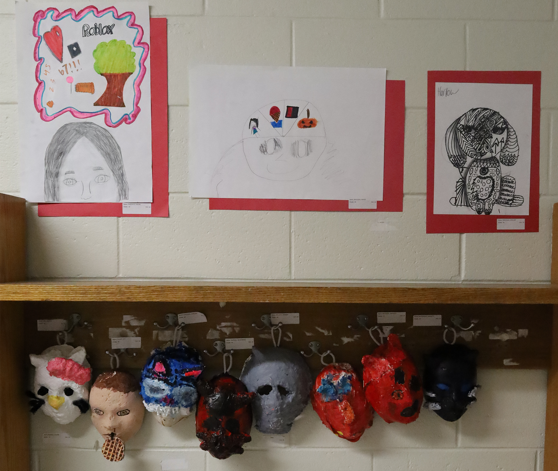 Student artwork featured during the Harrington Elementary School Celebration of the Arts on Wednesday, May 27, 2026.