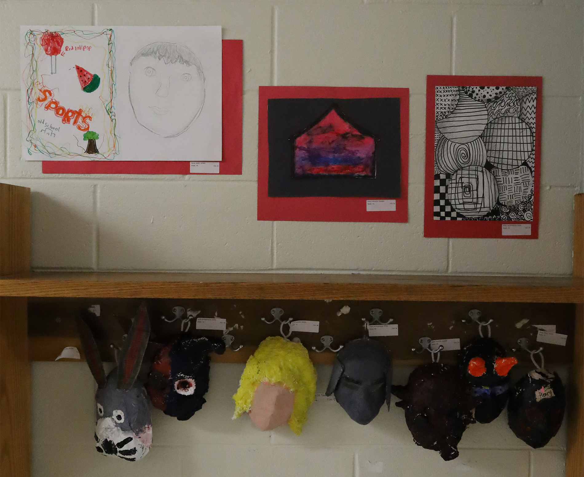 Student artwork featured during the Harrington Elementary School Celebration of the Arts on Wednesday, May 27, 2026.