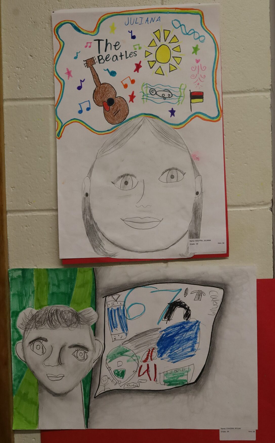 Student artwork featured during the Harrington Elementary School Celebration of the Arts on Wednesday, May 27, 2026.