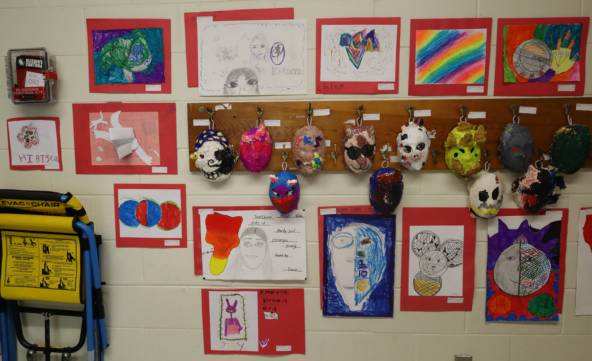 Student artwork featured during the Harrington Elementary School Celebration of the Arts on Wednesday, May 27, 2026.