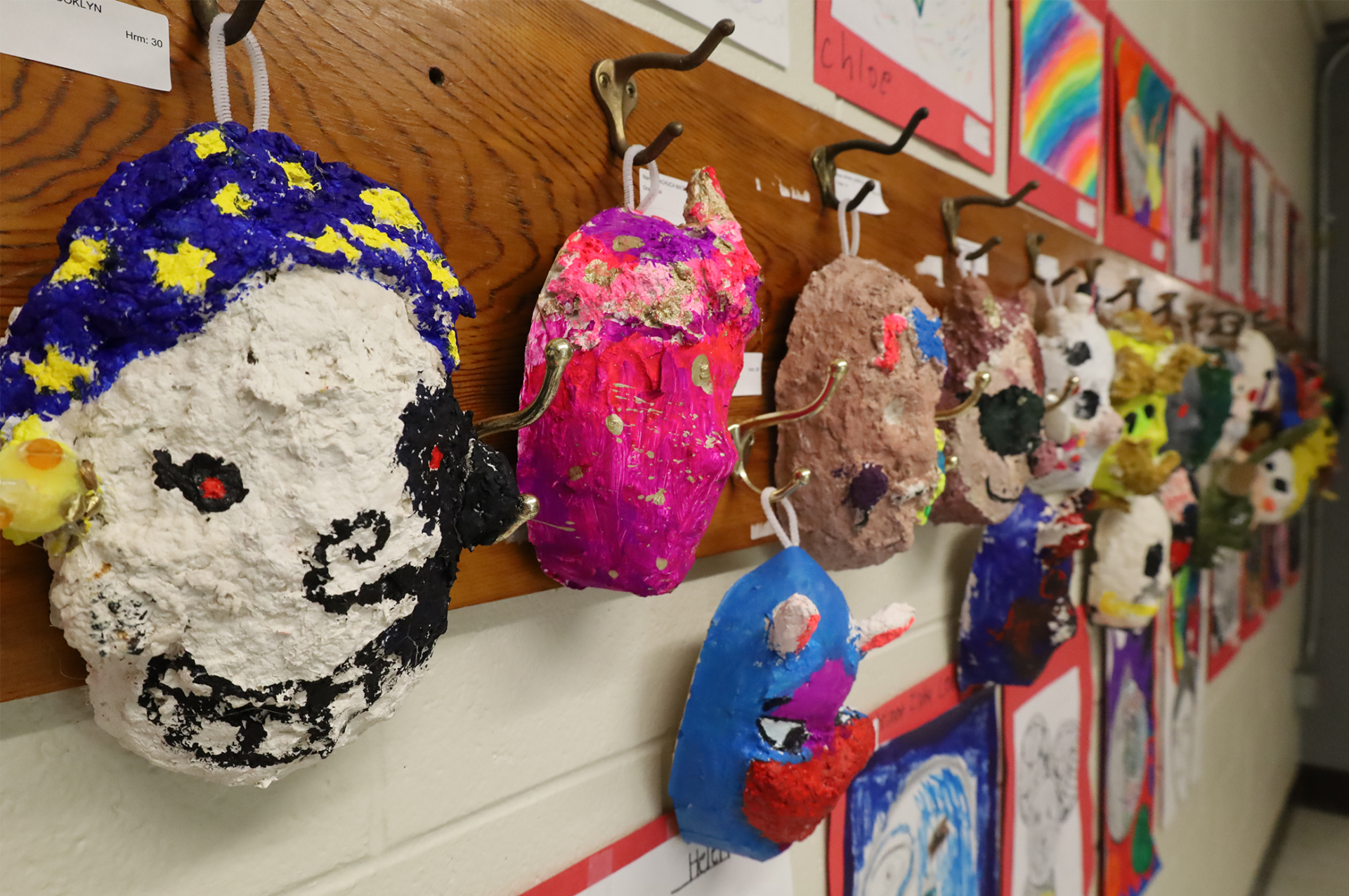 Student artwork featured during the Harrington Elementary School Celebration of the Arts on Wednesday, May 27, 2026.