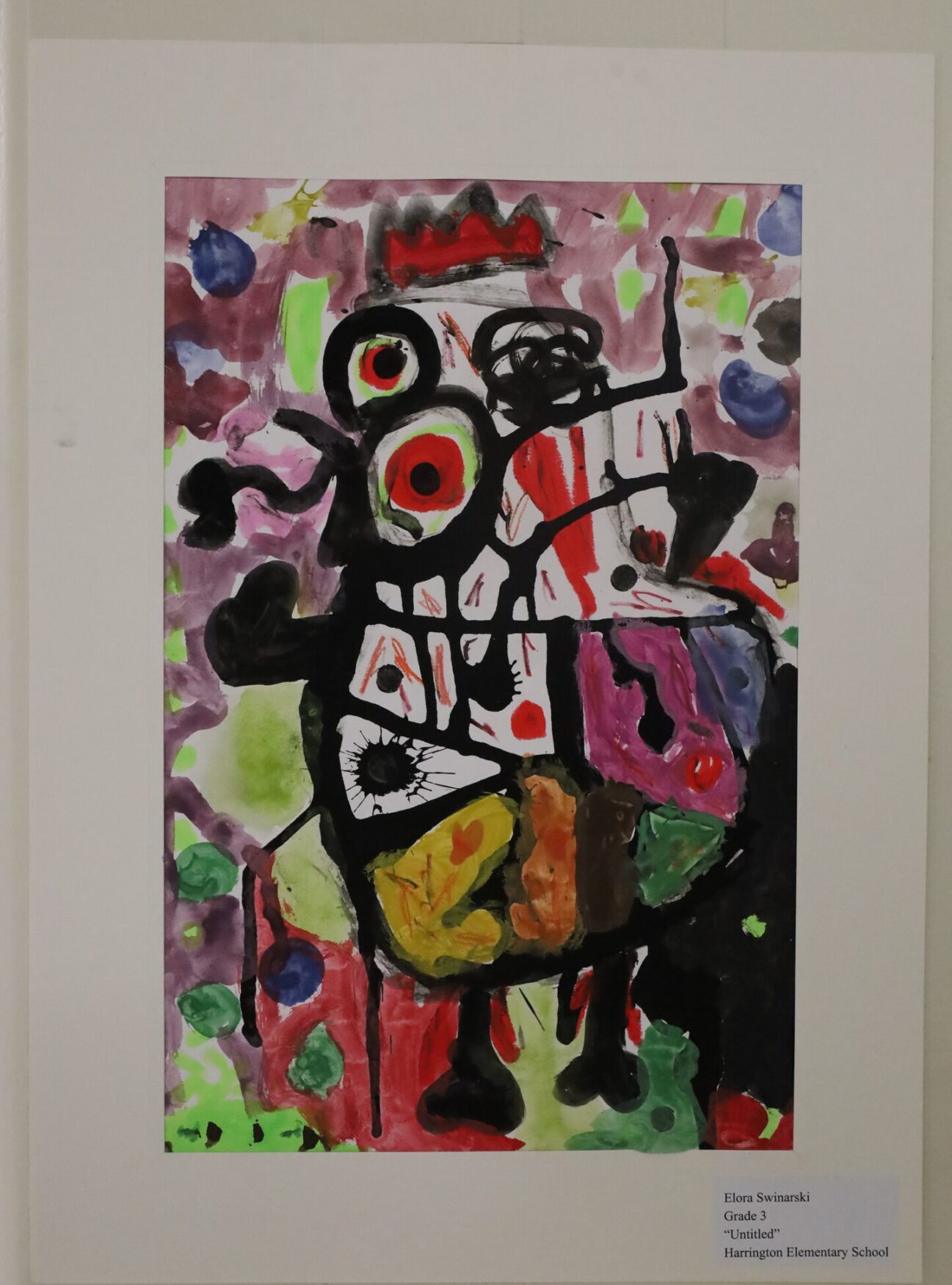 Student artwork featured during the Harrington Elementary School Celebration of the Arts on Wednesday, May 27, 2026.