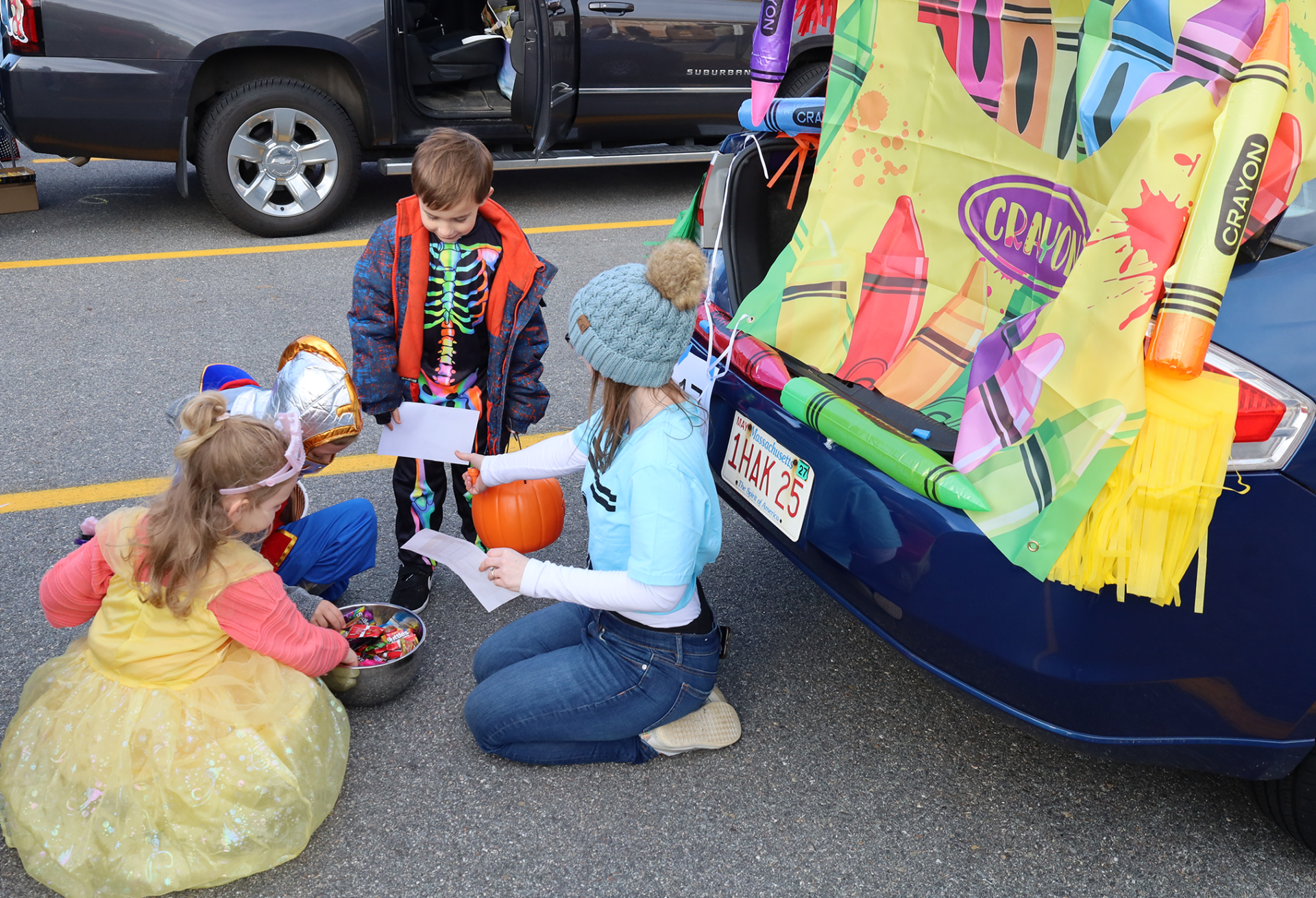 Harrington Trunk-Or-Treat 2026 Harrington Elementary School students and their families enjoy trunk-or-treating in the parking lot on Saturday, October 17, 2026.